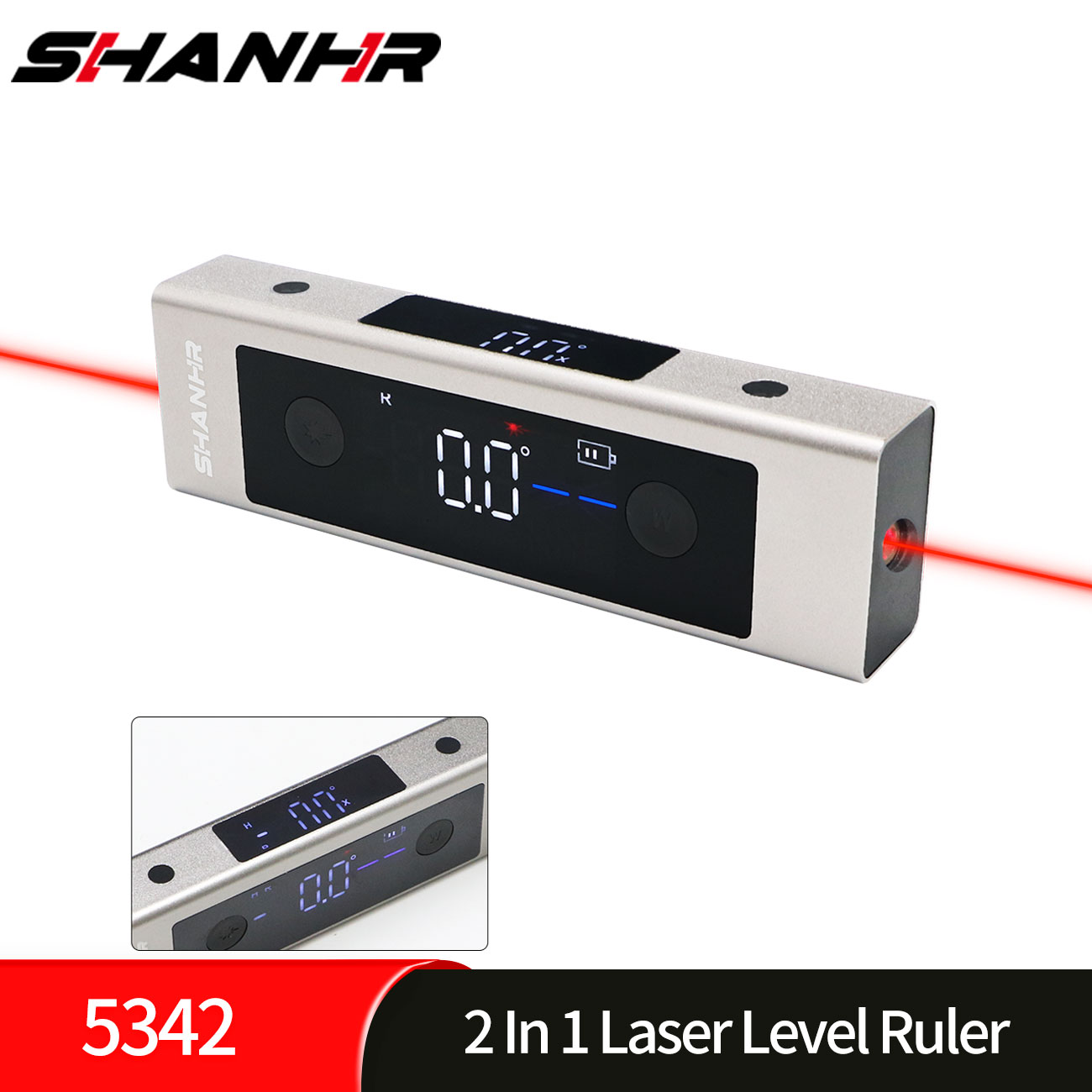 Industrial Laser Alignment - SHANHR 2 in 1 レーザーレベル定規 Type-C