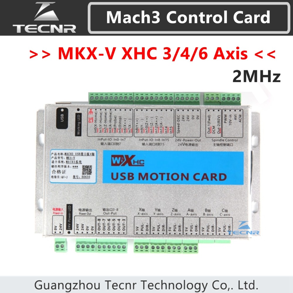 Breakout Board Mach3 - 彫刻機用モーションコントロールカード,USBでブレークアウトするデバイス,xhc mach3,MKX-V, MK3-V, MK4-V, MK6-V, 2MHz,