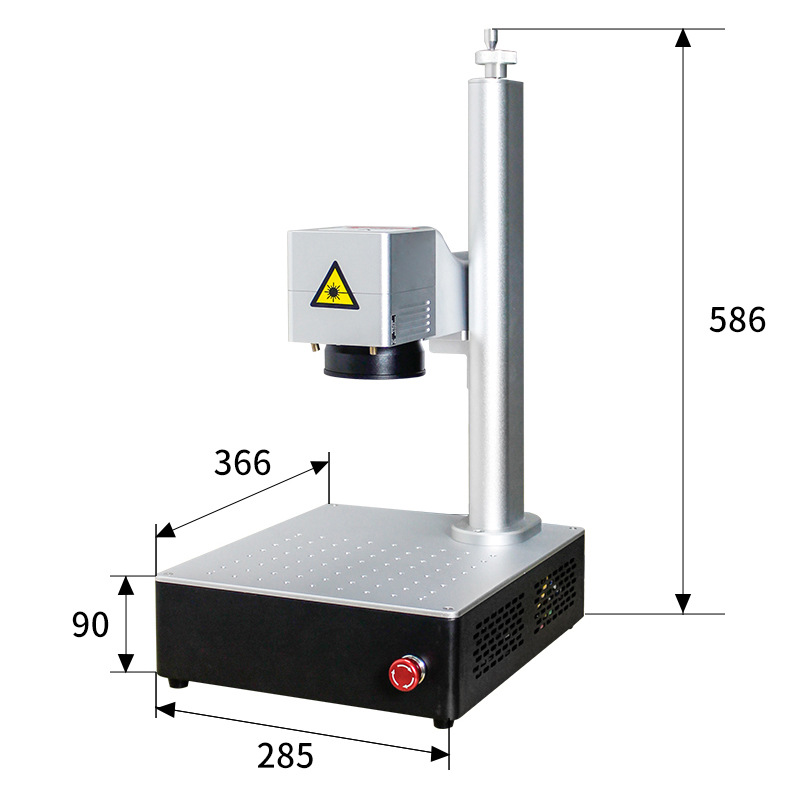 Industrial Laser Engraving Machine For Metal - ファイバーレーザーマーキング機。高精度で、金属、ジュエリー、皮革、工業用工具などに使用できる、携帯型の彫刻機。