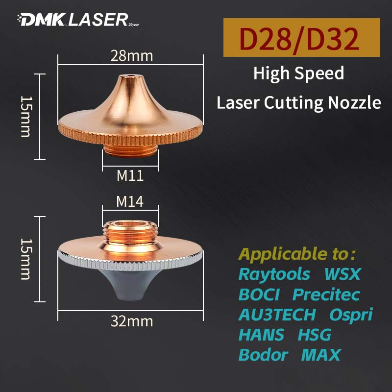 Industrial Laser Blasting - D28/D32 ハイパワー高速レーザー切断ノズル D28M11H15 D32M14H15 HSG カッターマシンアクセサリー