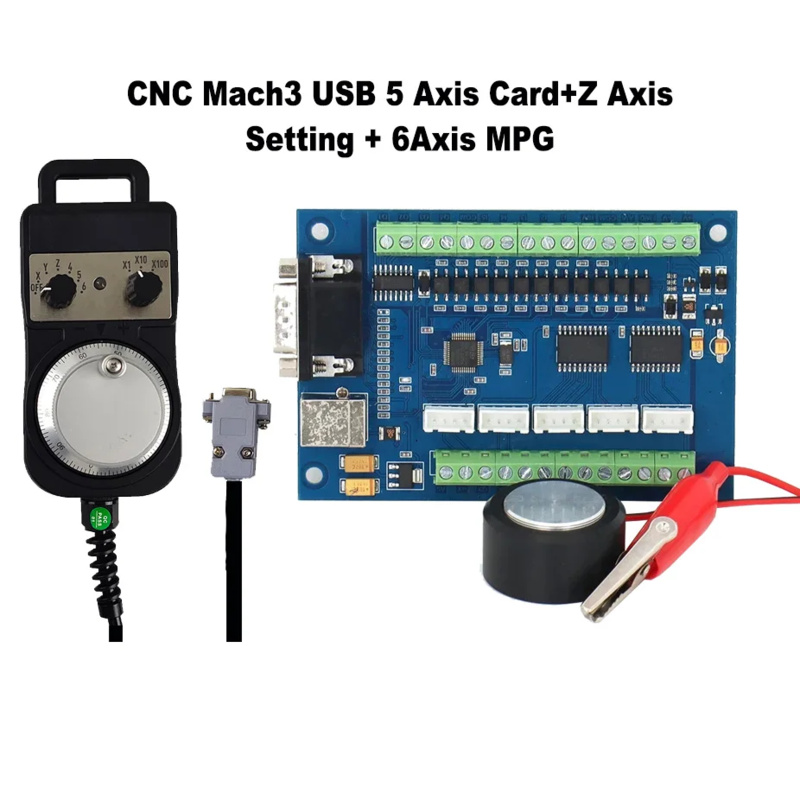 Breakout Board Mach3 - モーションコントローラー用の滑らかなCNCカード,Z軸設定,6軸mpg,5軸,100KHz,USB