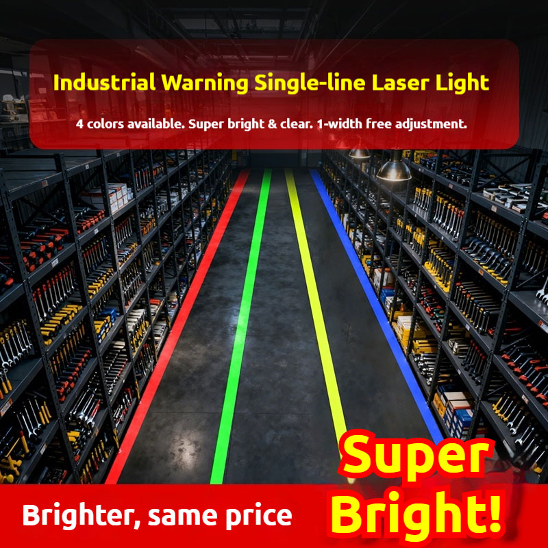 Industrial Laser Projector - 単線レーザー投影ライト 高輝度黄色警告スポットライト 工業用倉庫作業場位置決め用