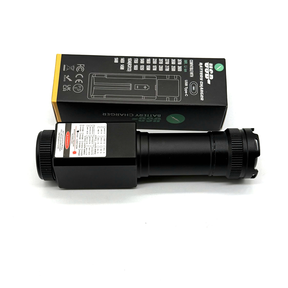 Laser Beam Expander - フォーカス可能520nm 525nmグリーンライトレーザーモジュール防水潜水探査用LEDライト