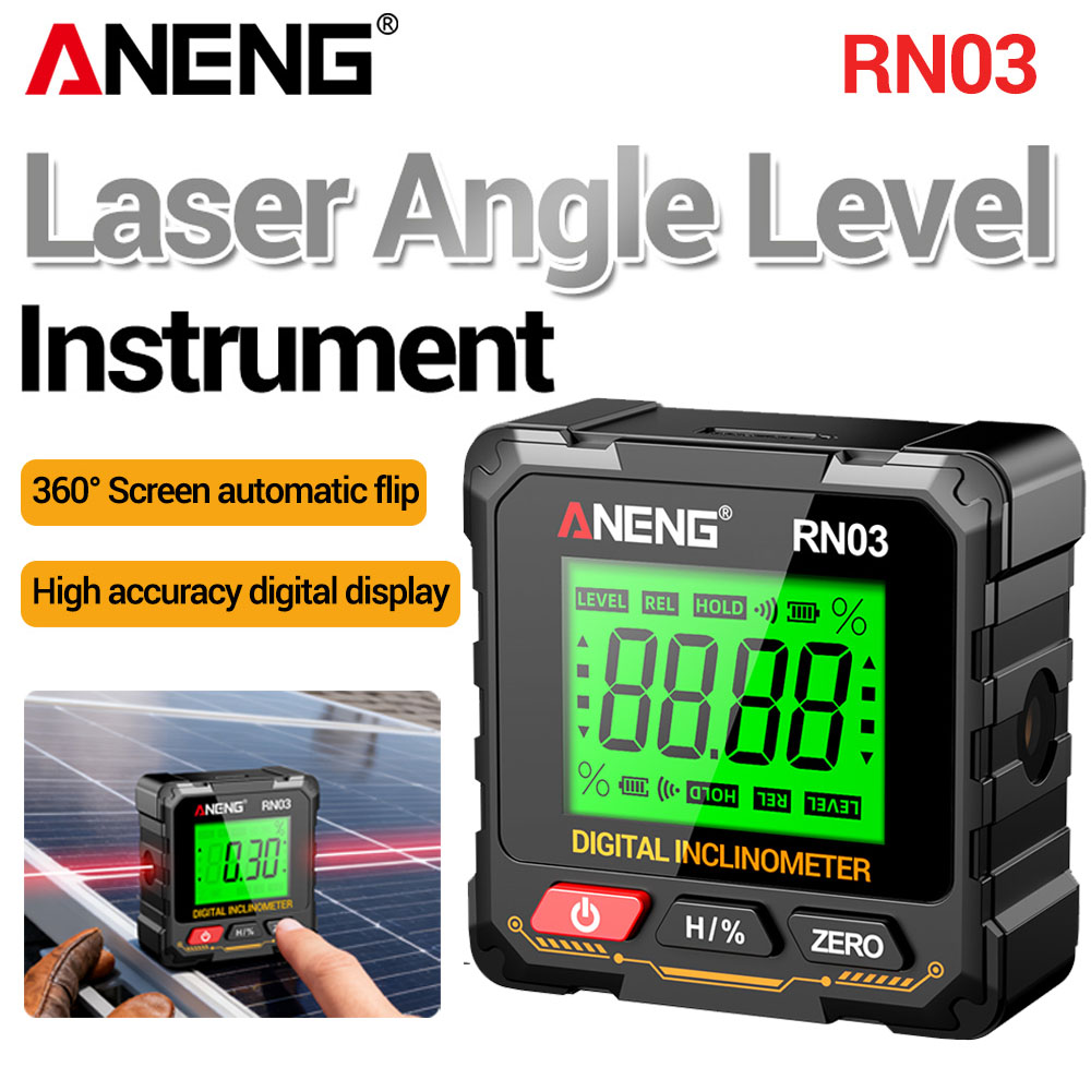 レーザーデジタル分度器傾斜計レーザーレベル傾斜計四面磁気36 - Industrial Laser Alignment のレビューと価格