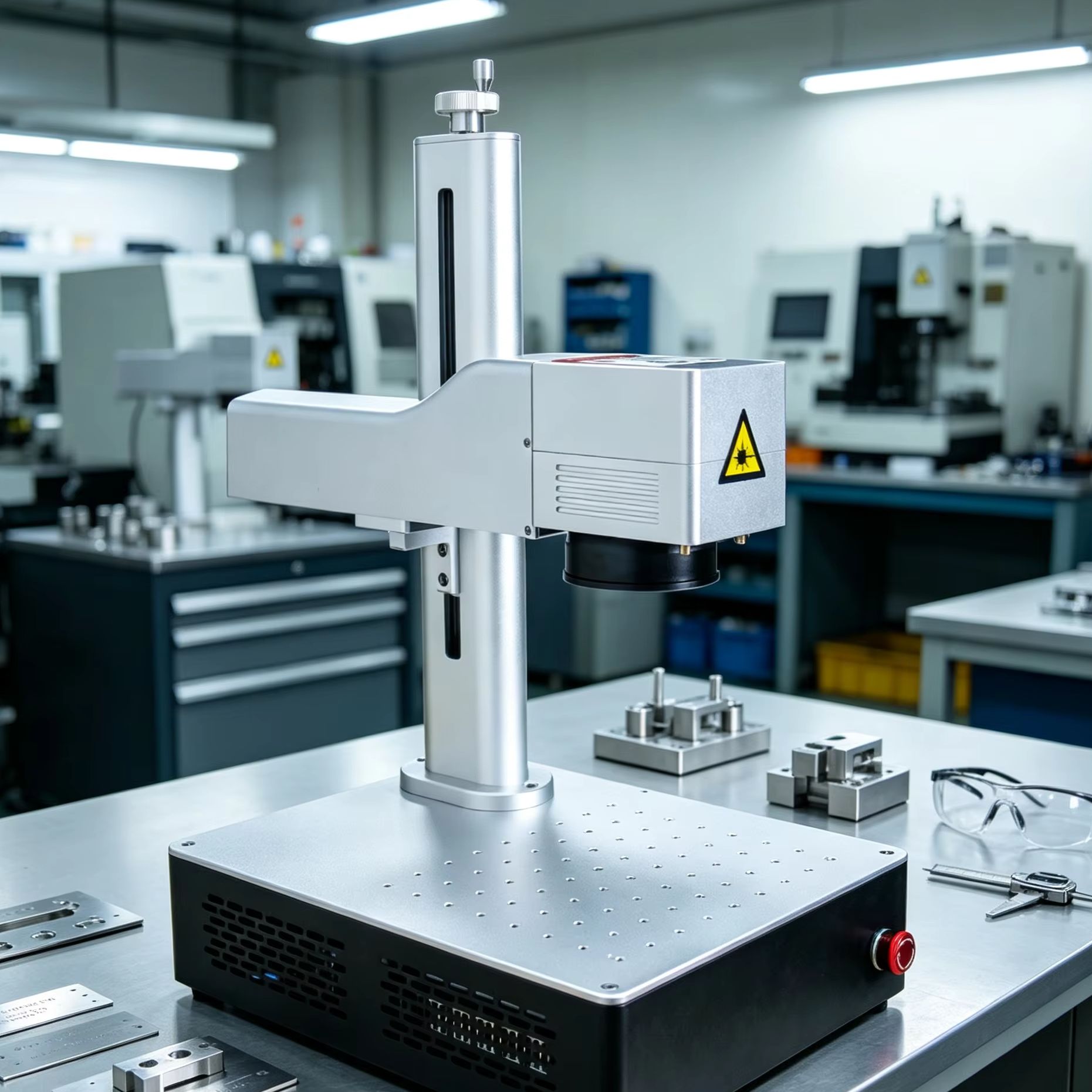 ファイバーレーザーマーキング機。高精度で、金属、ジュエリー、 - Industrial Laser Engraving Machine For Metal のレビューと価格