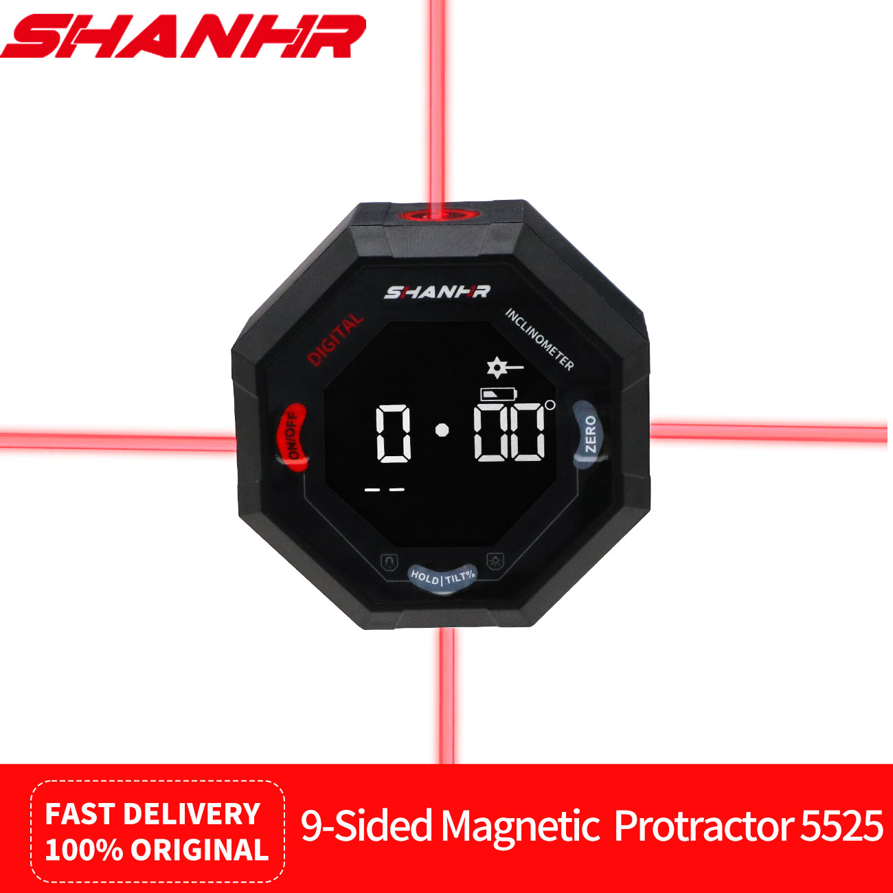 SHANHR オクタゴンデジタル角度計、4面レーザー、9面強 - Industrial Laser Alignment のレビューと価格