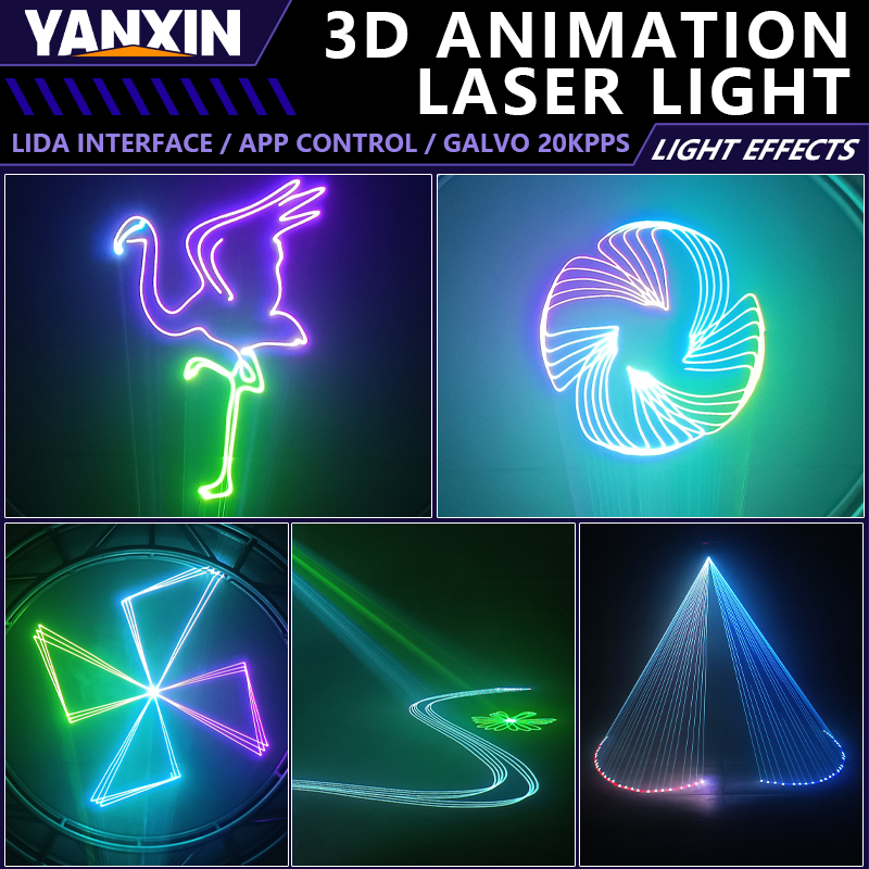 6W RGBアニメーションレーザーライトプロジェクター IL - Industrial Laser Projector のレビューと価格