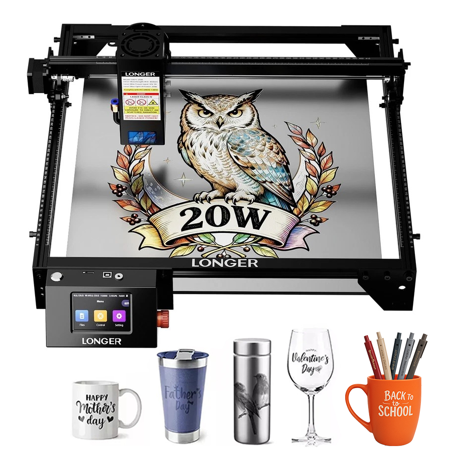 LONGERレーザーカッター＆彫刻機 20W 10W 5W  - Industrial Acrylic Laser Cutter のレビューと価格