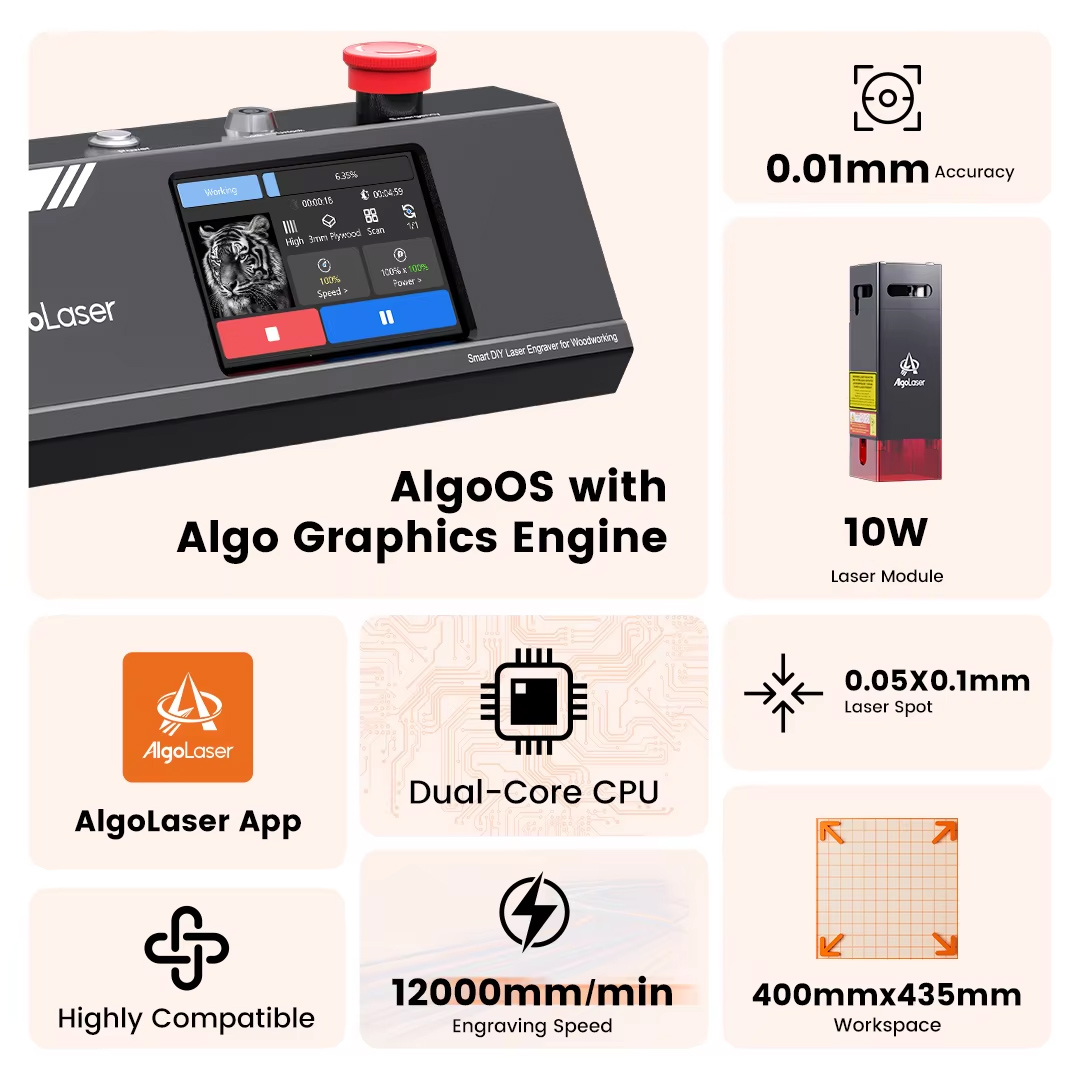 アルゴレーザー DIY テーブル 40*43cm CNC レ - Industrial Acrylic Laser Cutter のレビューと価格