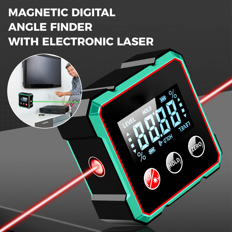 デジタル角度計（レーザー、磁気傾斜計、分度器付き）木工・建築 - Industrial Laser Alignment のレビューと価格