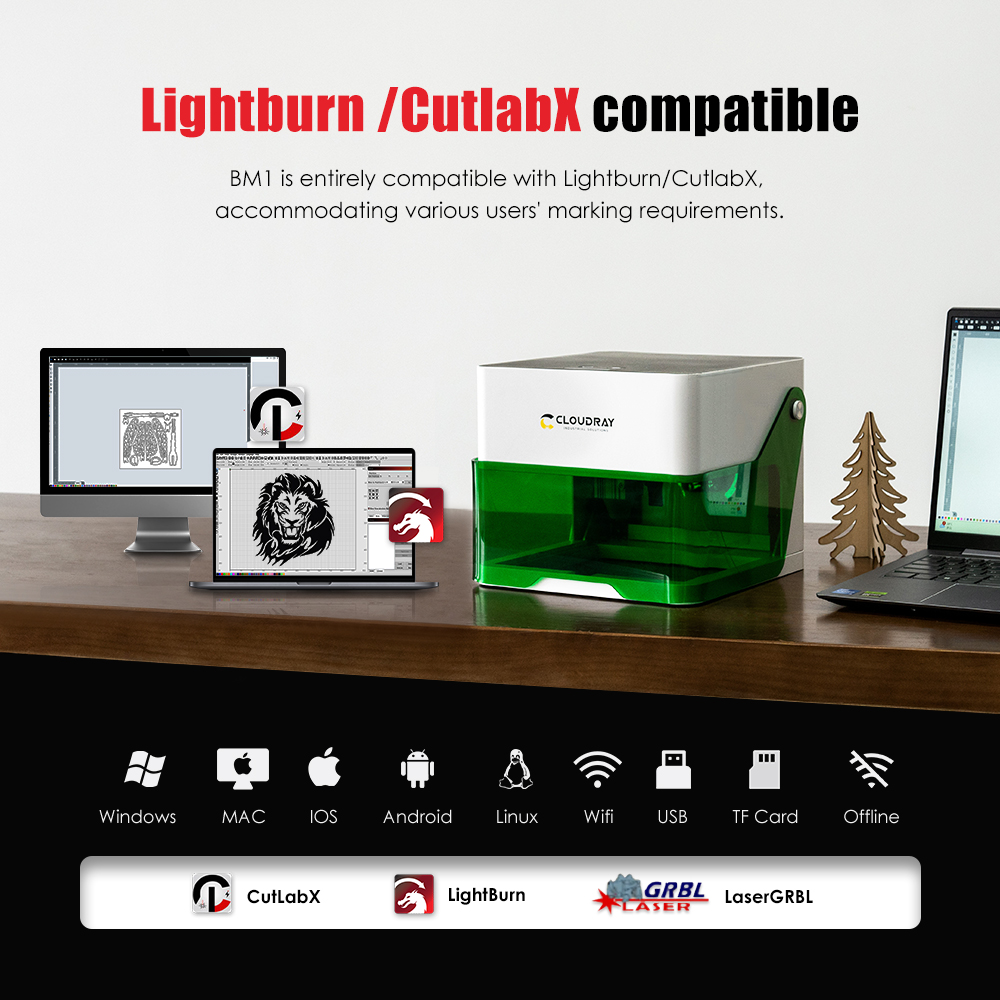 Cloudray 5000mw CNC ミニレーザー彫刻デス - Industrial Laser Machines のレビューと価格