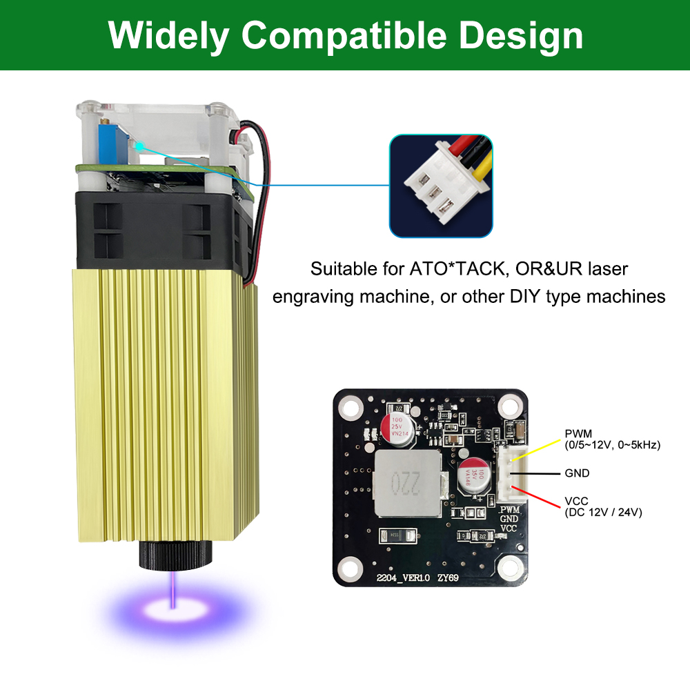 レーザーツリーフォーカス調整可能なブルーレーザーモジュール、 - Industrial Laser Blasting のレビューと価格