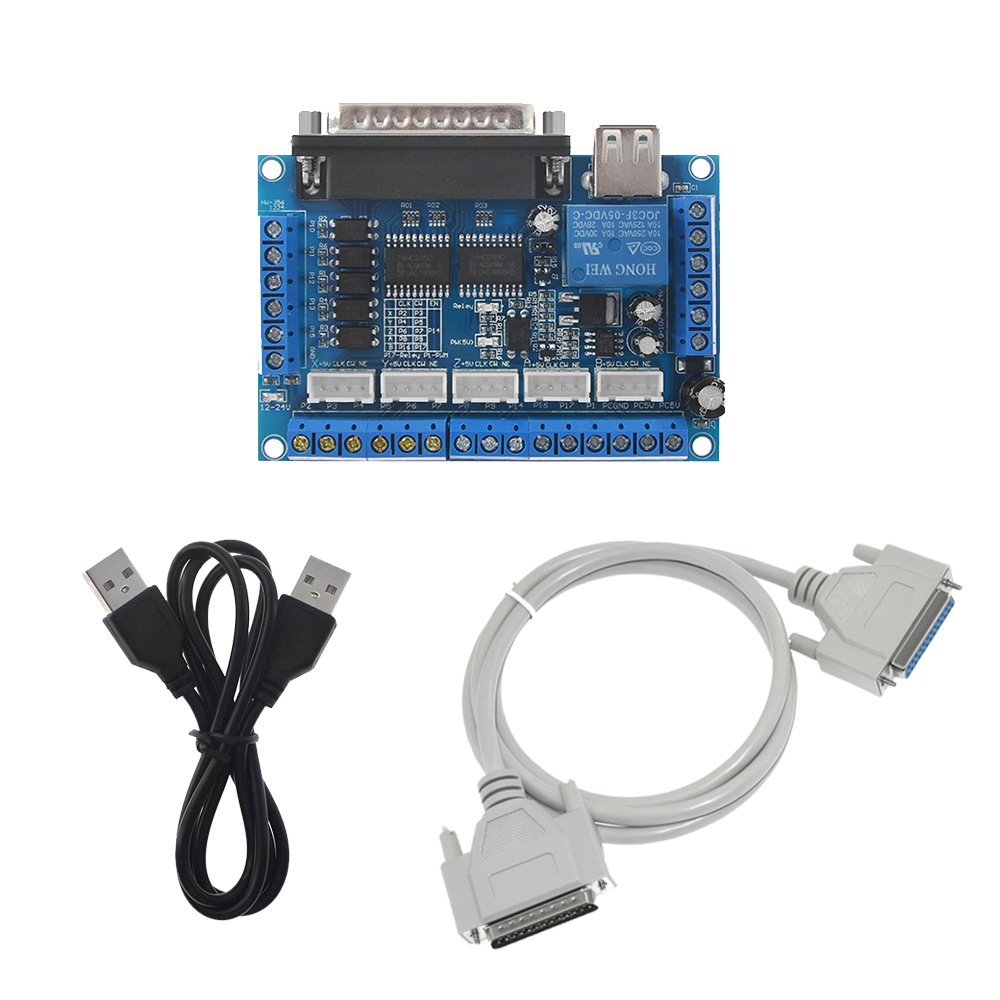5軸cnc mach3コントローラー、USB、db25ケーブ - Breakout Board Mach3 のレビューと価格